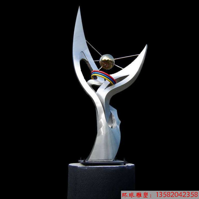 不锈钢大型广场景观雕塑